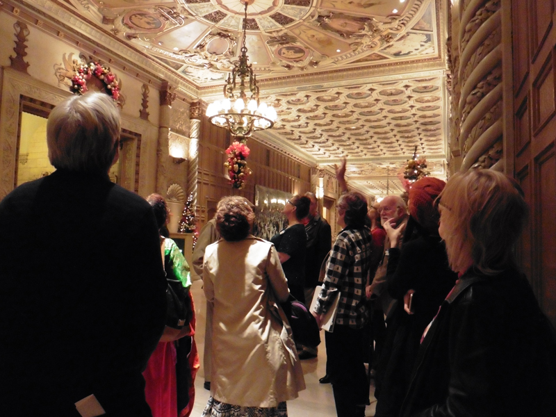 Tour of the Biltmore let by LA Conservancy volunteer for annual IWOSC writers party.